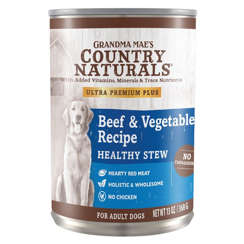 Grandma Mae’s Beef & Vegetable Wet Dog Food 13oz