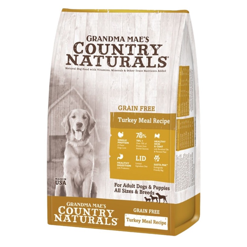 Grandma Mae’s Grain Free LID Turkey Dry Dog Food 4lb