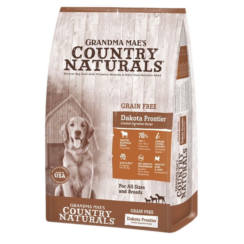 Grandma Mae’s LID Grain Free Dakota Frontier Buffalo Dry Dog Food 25lb