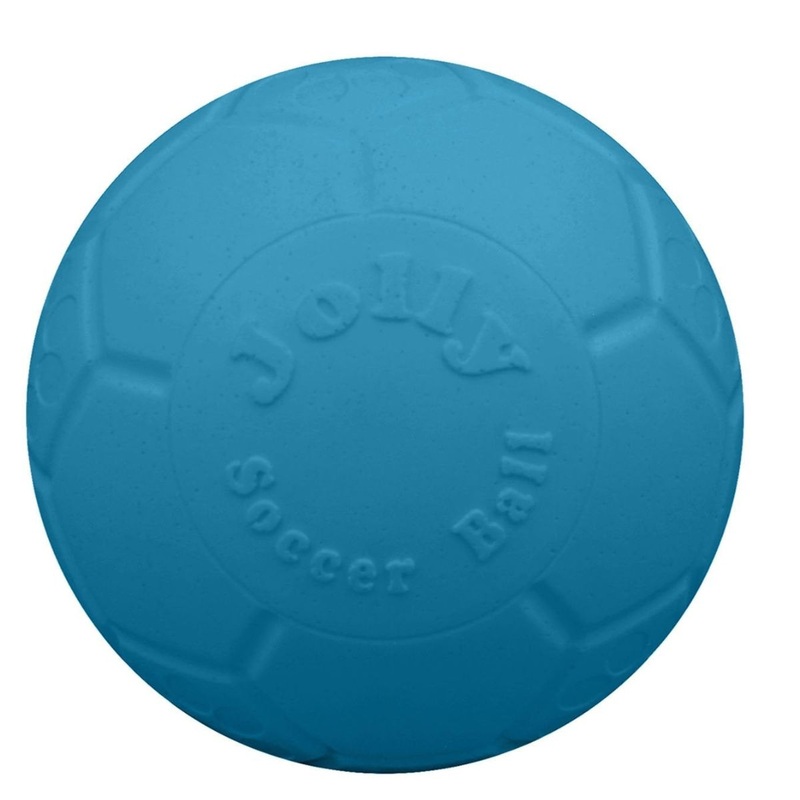 Jolly Pets Soccer Ball Dog Toy 6 Ocean Blue