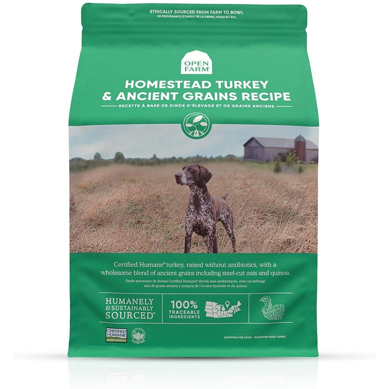 Open Farm Ancient Grains Dry Dog Food – Homestead Turkey & Ancient Grains – 11lb Bag