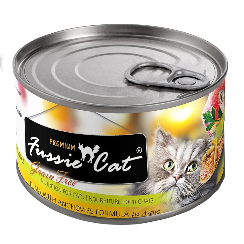 Fussie Cat Tuna With Anchovies Formula In Aspic Cat Food 5.5oz