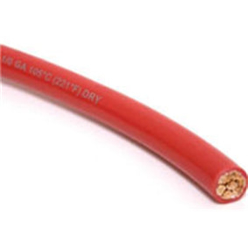 100 FOOT RED GENERAL PURPOSE BATTERY CABLE – 1 GAUGE
