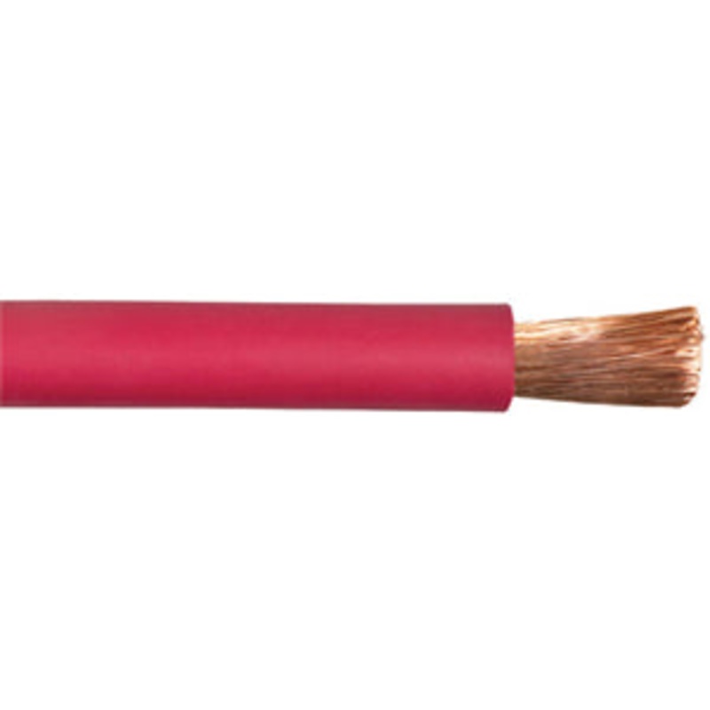 25′ 2 GA BATTERY CABLE RED COVER
