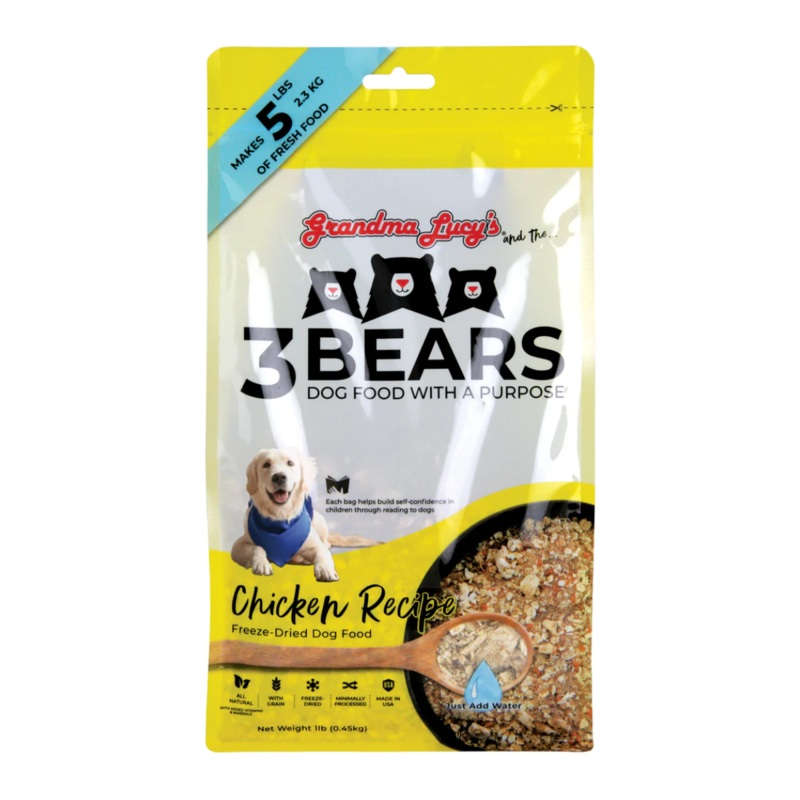 Grandma Lucy’s 3 Bears Chicken Dog Food 8 Lb
