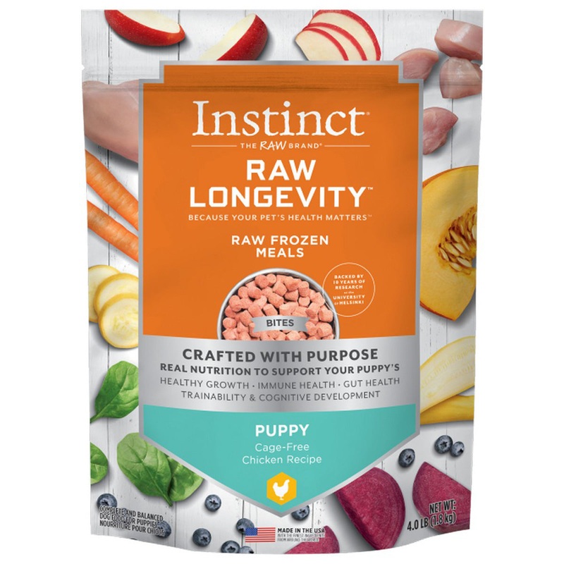 Instinct Nature’s Variety Frozen Longevity Chicken Puppy Dry Dog Food 4lb