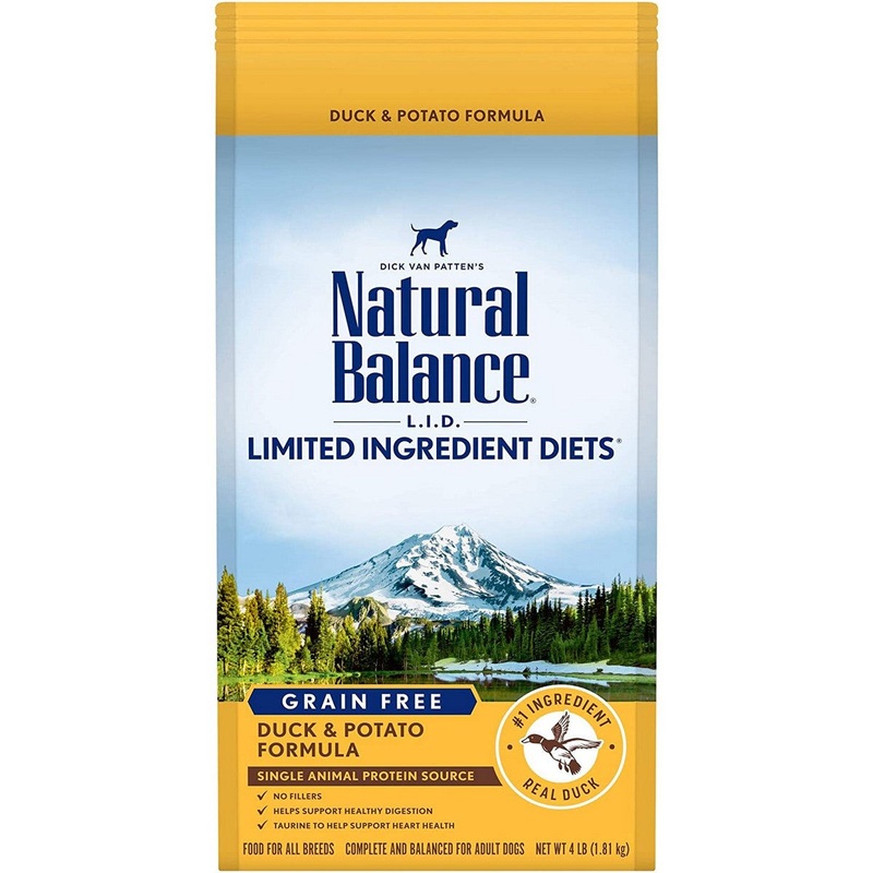 Natural Balance LID Limited Ingredient Diet Dry Dog Food – Duck & Potato – 4lb