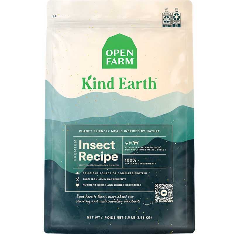 Open Farm Kindearth Premium Insect Dry Dog Food 10lbs Bag