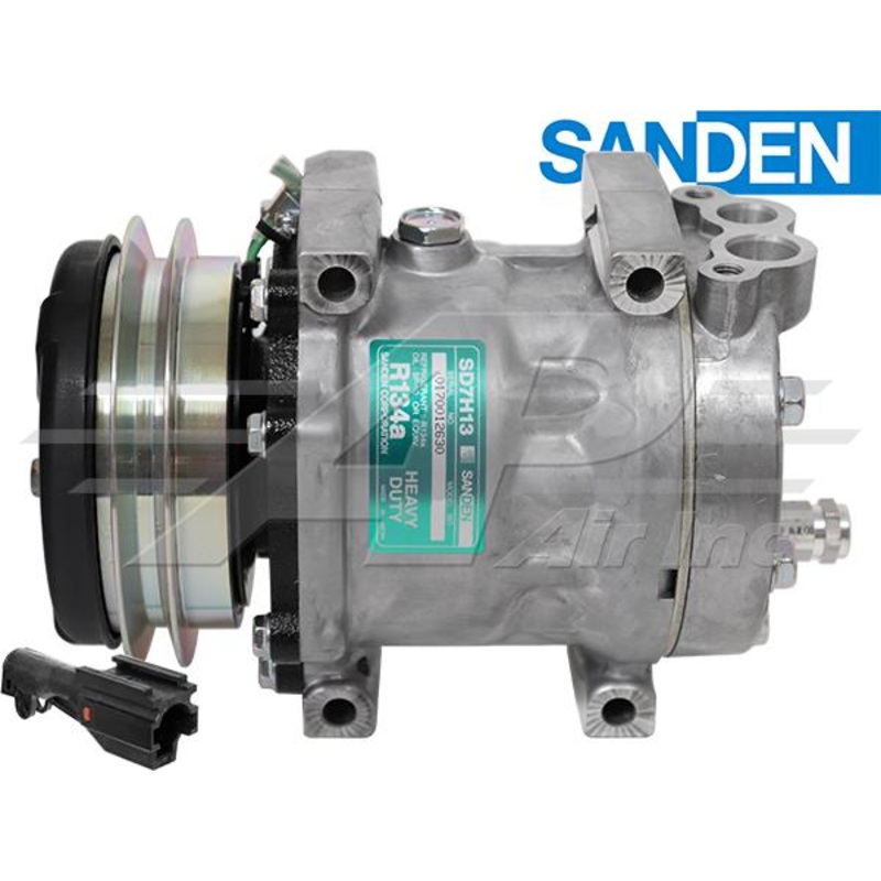 Sanden – SD7H13, 5 1 Groove Clutch, Direct Mount, Wl Head for Kobelco