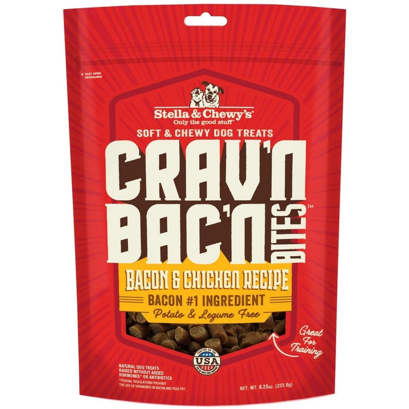 Stella & Chewys Crav’N Bac’N Bacon Chicken Dog Treats 8.25oz