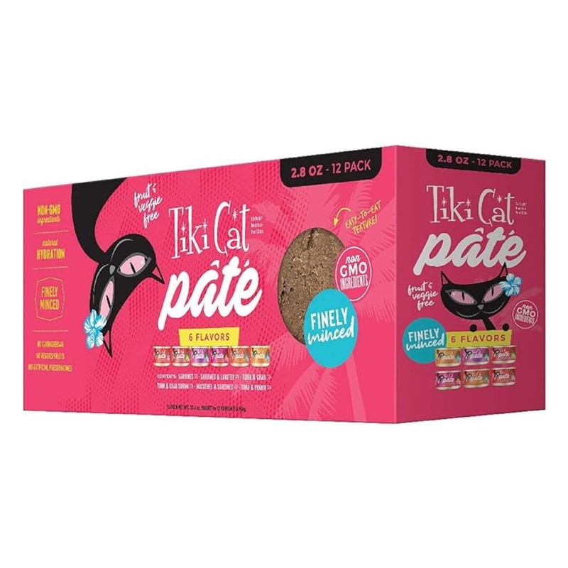 Tiki Cat Grill Pt Variety Pack Cat Food, 2.8 oz. Cans (Case of 12)