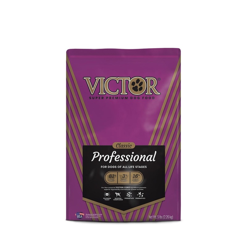 VICTOR Classic Professional Beef Chicken and Pork Formula Dry Dog Food 5lb