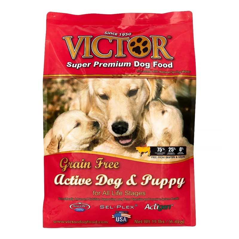 Victor Grain-Free Active Dog & Puppy Formula Dry Dog Food 15 lb