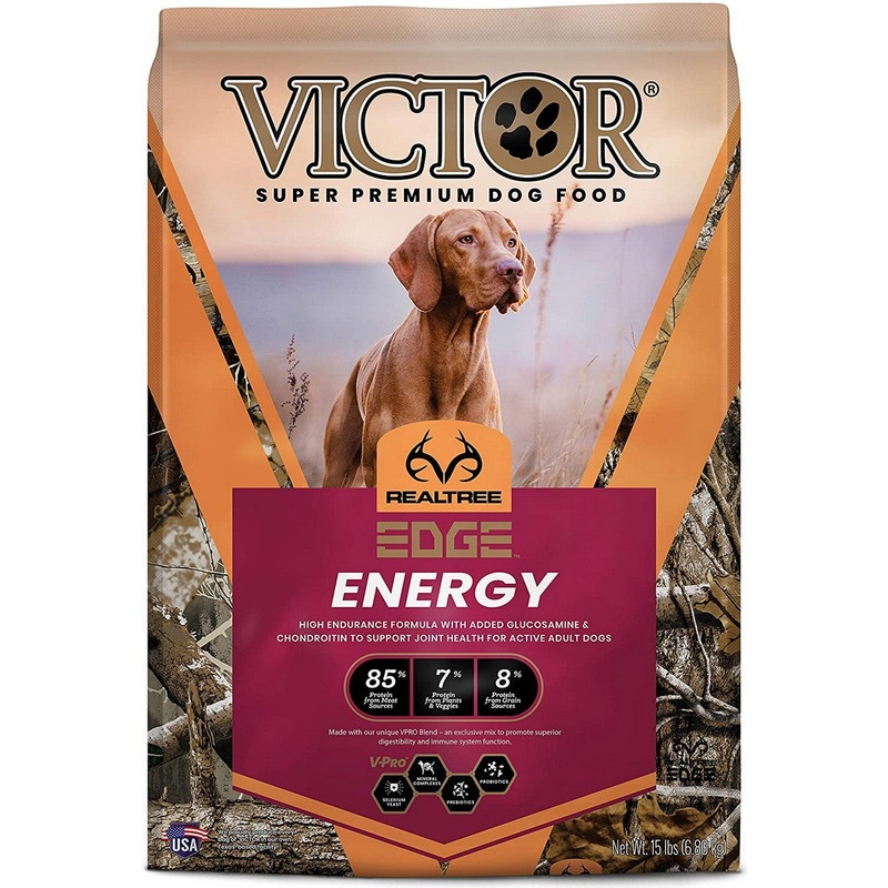 Victor RealTree EDGE ENERGY Beef Fish and Duck Dry Dog Food 15lb