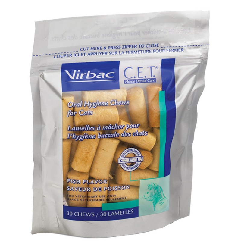 Virbac CET Chews for Cats Fish Flavor 30 Chews