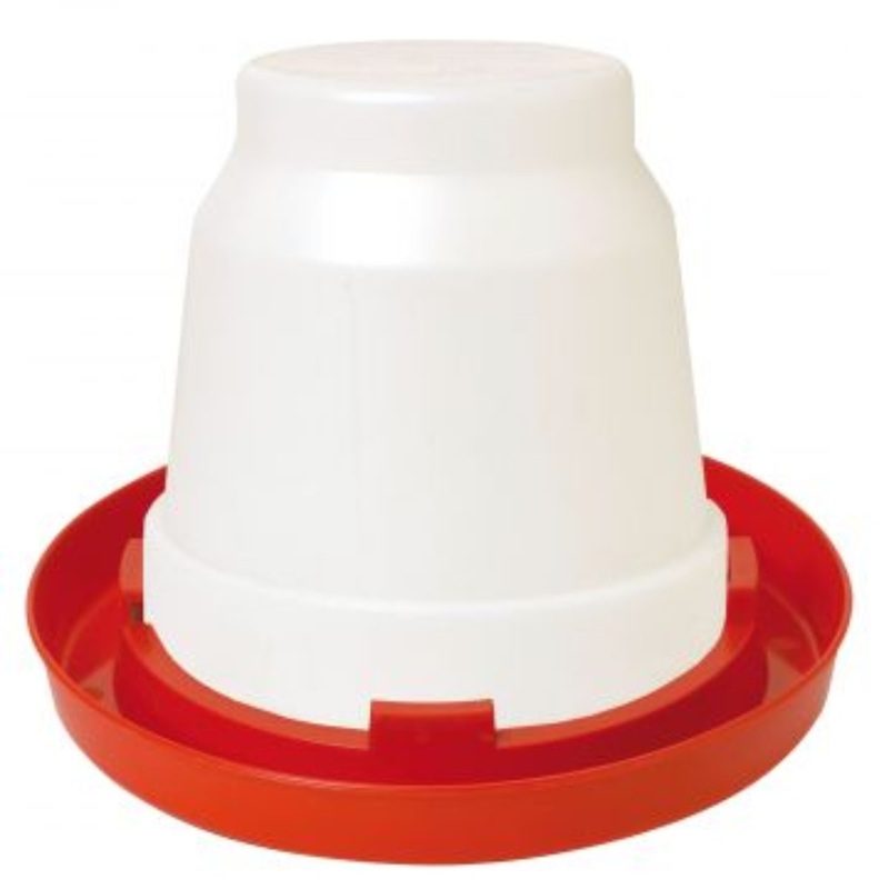 Little Giant Red Plastic Poultry Fount for Birds 1gal