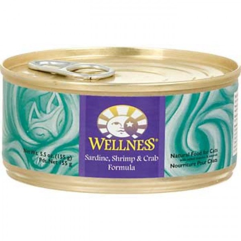 Wellness Salmon, Shrimp & Crab Wet Cat Food 5.5oz