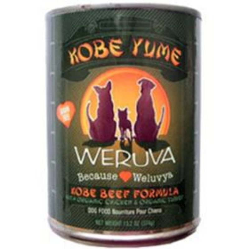 Weruva Kobe Yume Beef Chicken and Turkey Canned Dog Food, 13.2oz