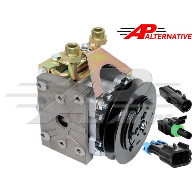 1 Groove, York to Aftermarket Sanden Conversion Kit, Left Suction for White & Massey Ferguson