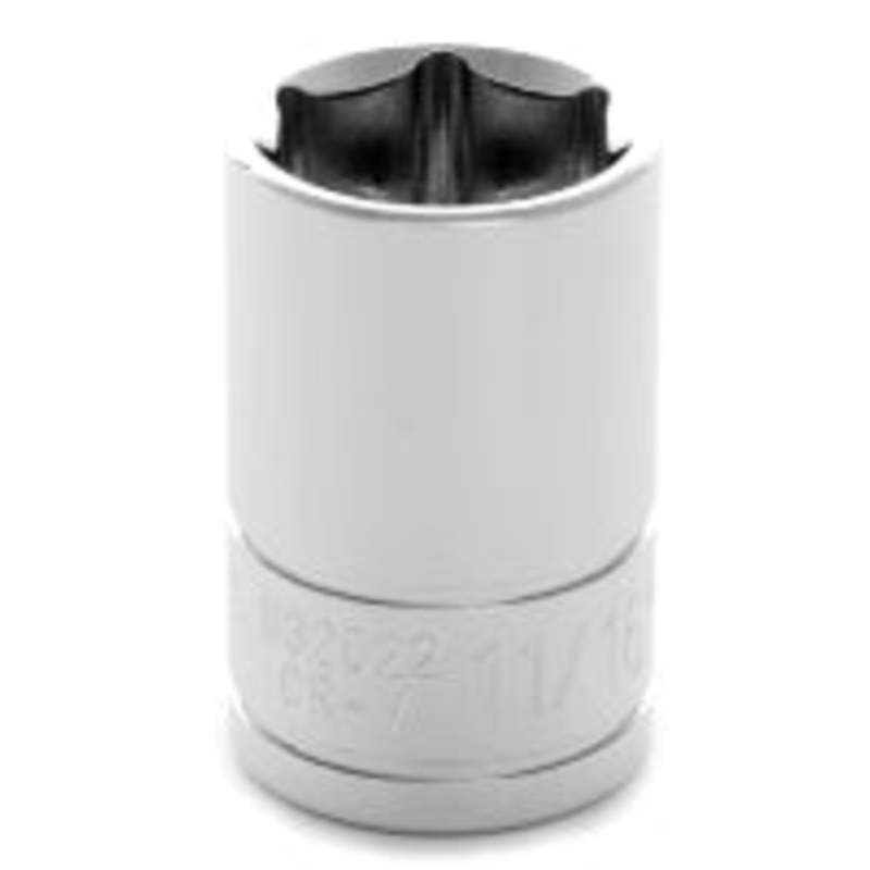 11/16 INCH X 6 POINT STANDARD IMPACT SOCKET – 1/2 INCH DRIVE