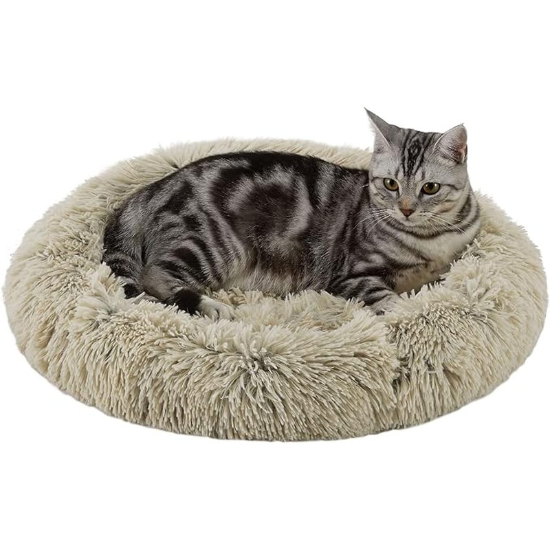 Best Friends by Sheri Cat Donut Bed – Taupe