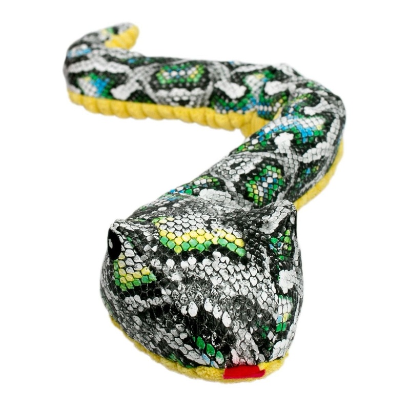 Tall Tails Crunch Plush Snake 23 Dog Toy