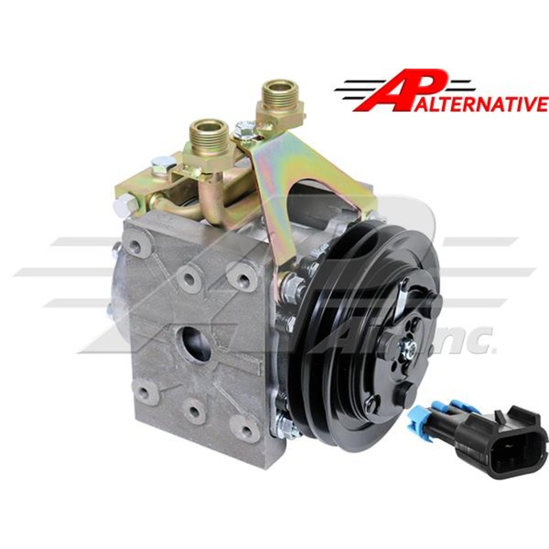 2 Groove – 6, York to Sanden Conversion Kit, Left Suction for White & Case IH