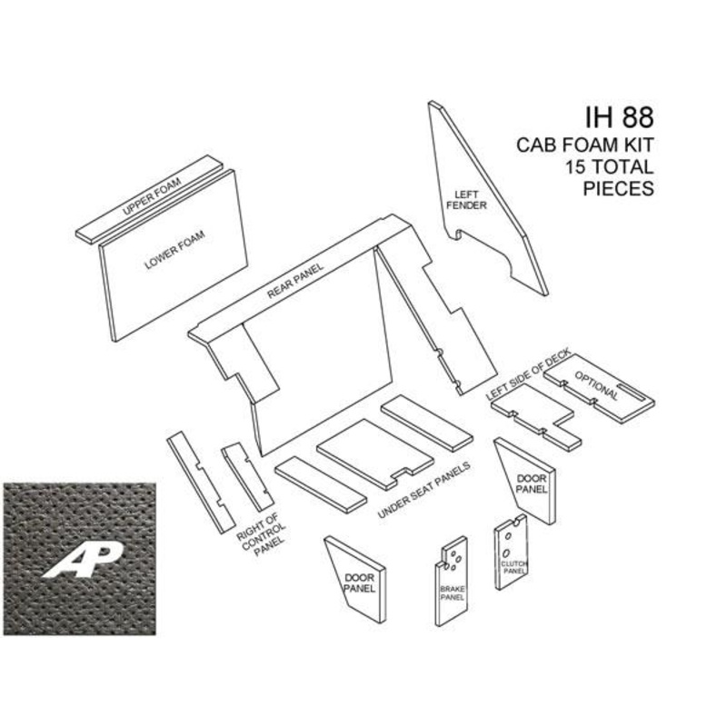 88 Series Cab Kit – Black for International