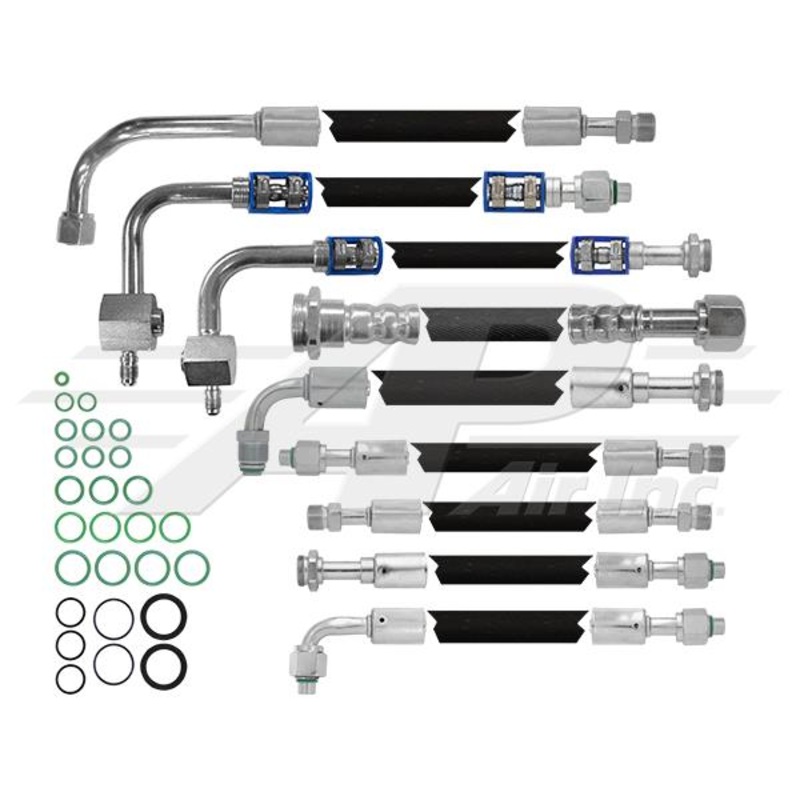 9 Piece All Rubber Replacement Hose Kit for John Deere