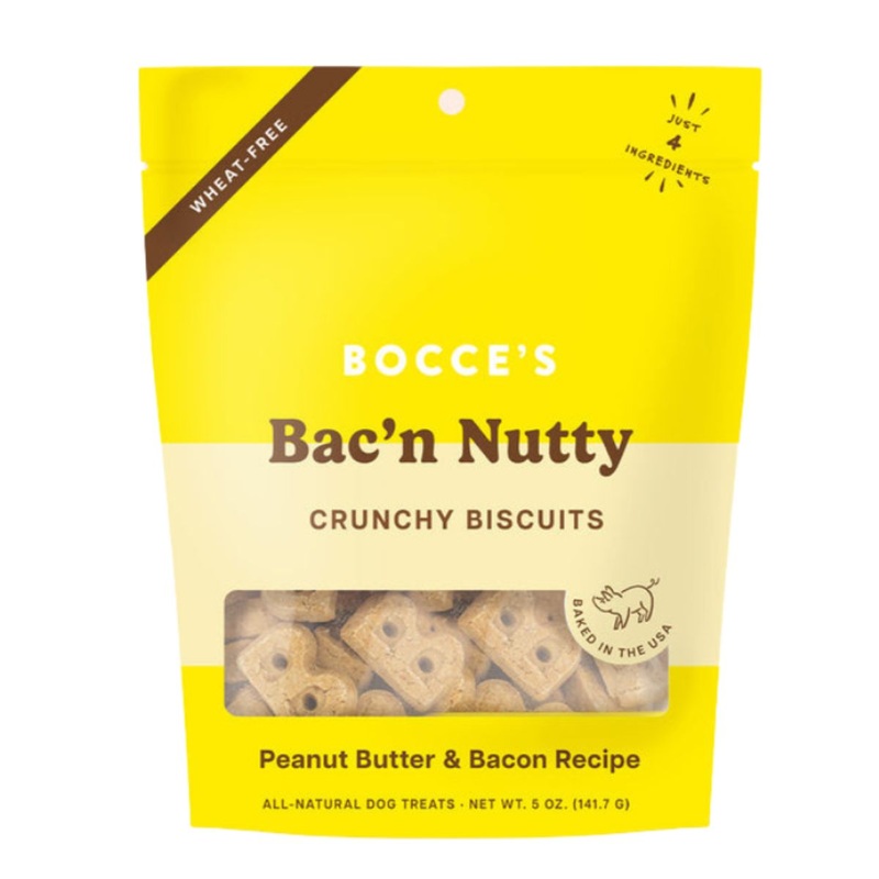 Bocce’s Bac N Nutty Biscuits Dog Treats 5oz