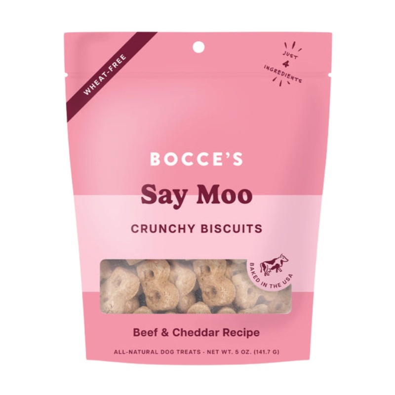 Bocce’s Say Moo Biscuits Dog Treats 5oz