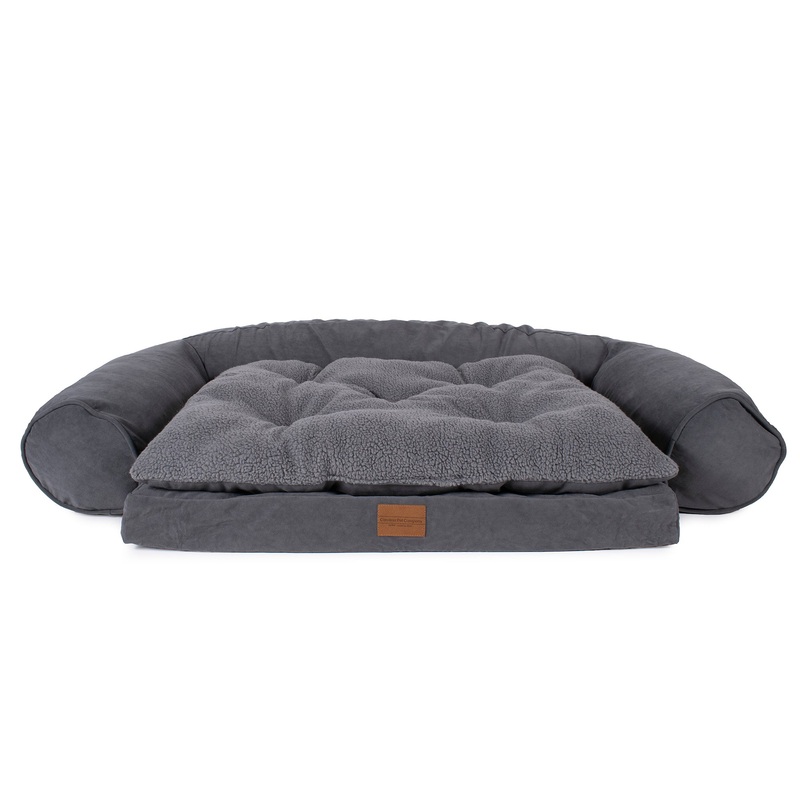 Carolina Pet Co Ortho Sleeper Comfort Couch Dog Bed – Charcoal