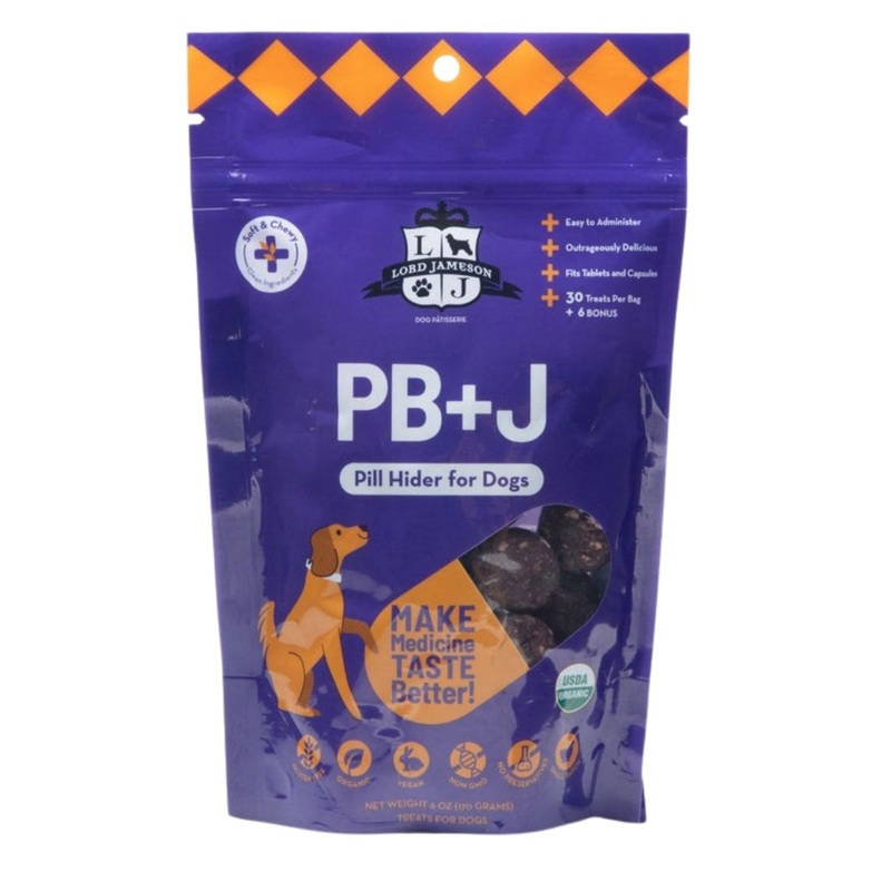 Lord Jameson PB+J Organic Pill Hider Dog Treats 6oz