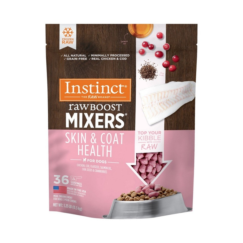 Nature’s Variety Instinct Frozen RawBoost Mixers Skin & Coat Raw Dog Food 1.25lb