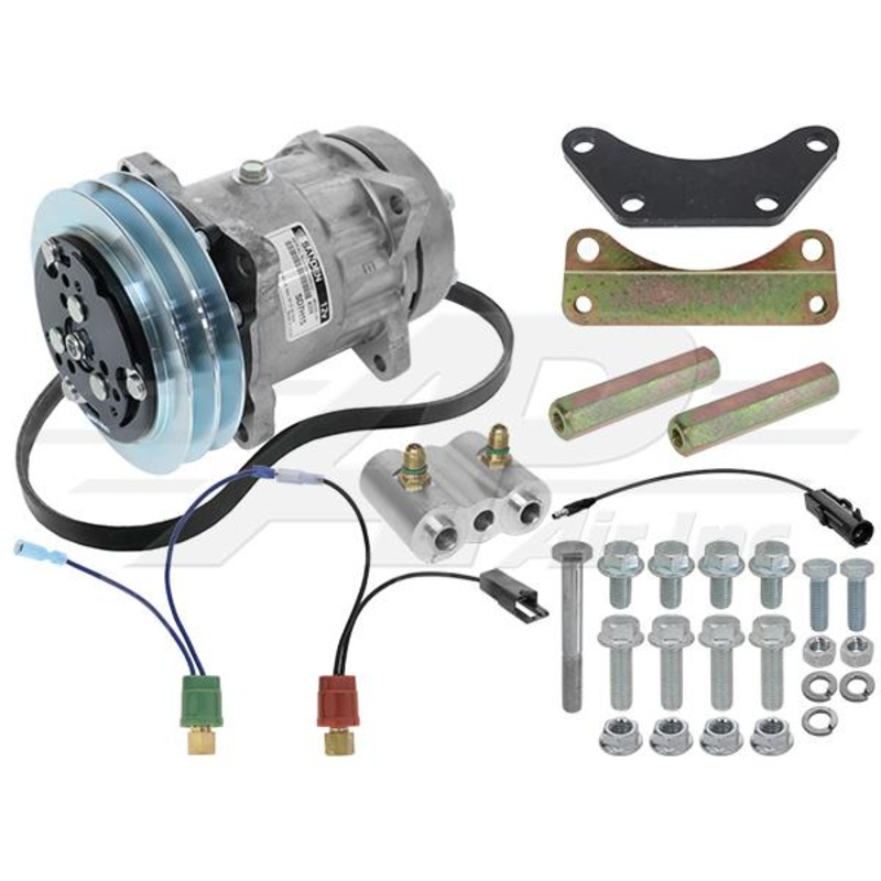 A6 to Sanden Conversion Kit for Case IH