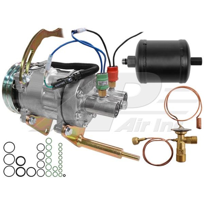 Air Conditioning Compressor Conversion Kit – Sanden Style for John Deere