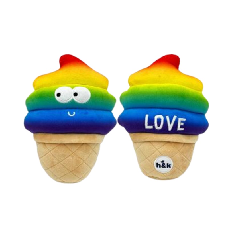 Lulubelle’s Power Plush – Fro-Yo Pride Cone Large