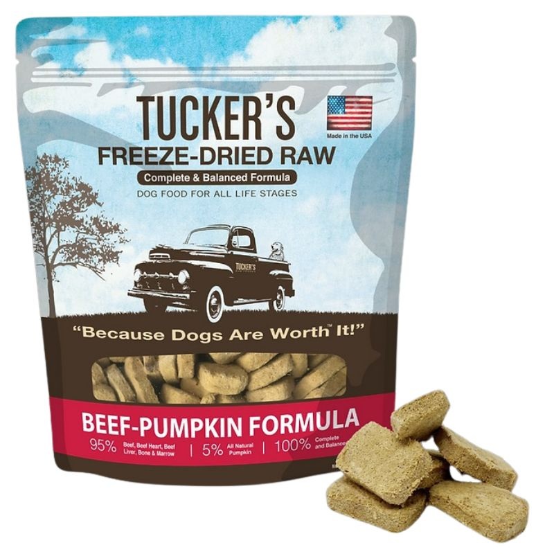 Tucker’s Freeze Dried Beef Pumpkin Raw Dog Food 14oz