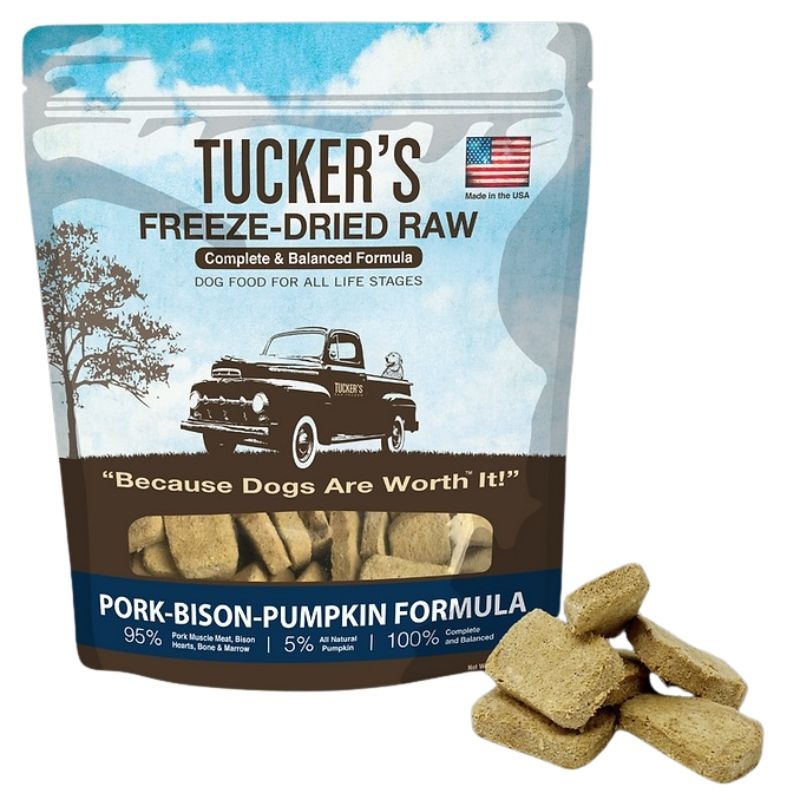 Tucker’s Freeze Dried Pork Bison Pumpkin Raw Dog Food 14oz