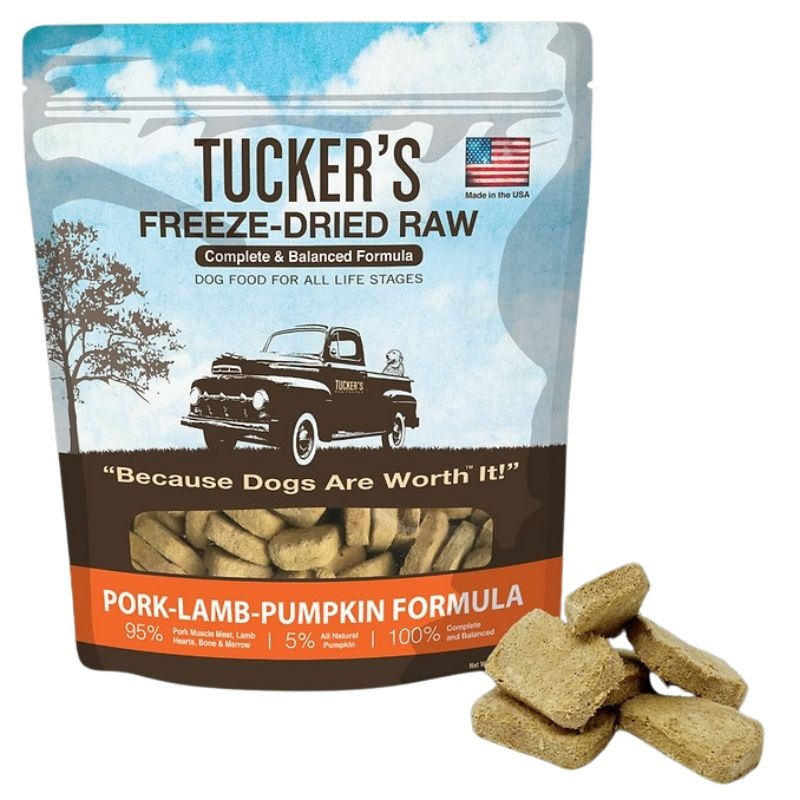 Tucker’s Freeze Dried Pork Lamb Pumpkin Raw Dog Food 14oz