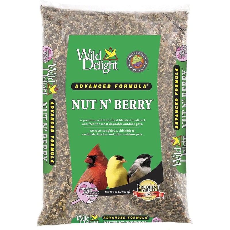 Wild Delight Nut N Berry Wild Bird Food, 20lb