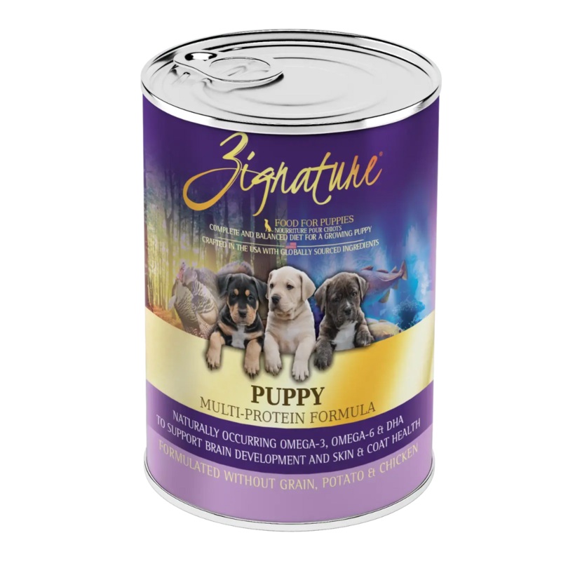 Zignature Puppy Formula Wet Dog Food – Multi-Protein – 13oz