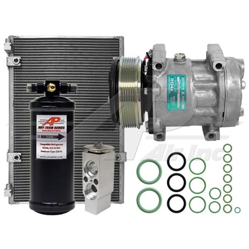 Air Conditioning Kit With Condenser – 6 Groove for Massey Ferguson & Caterpillar