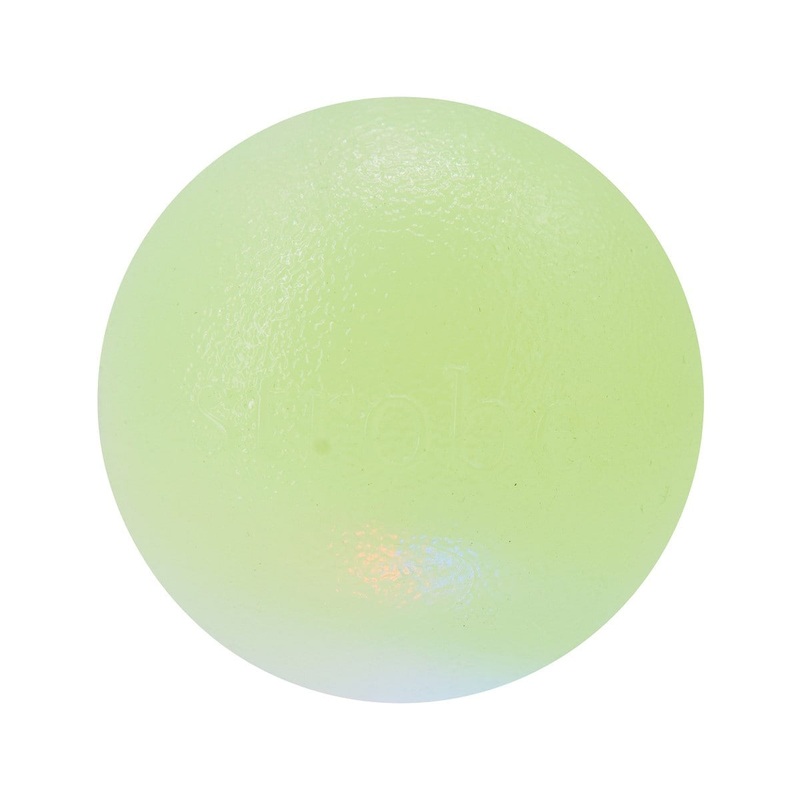 Planet Dog Orbee Strobe Ball Light Up LED Green Dog Toy
