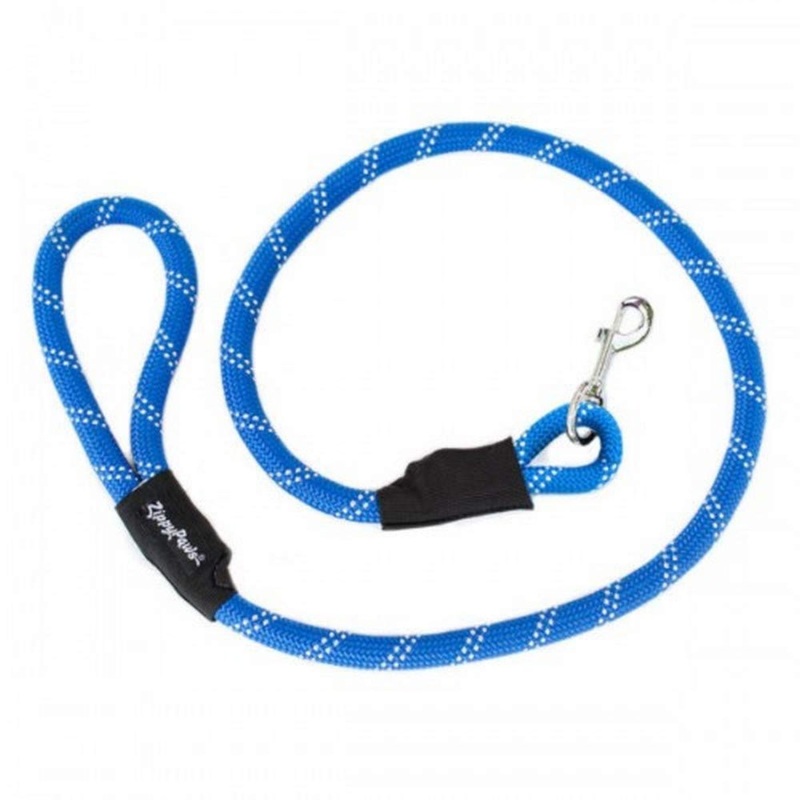 The ZippyPaws CLIMBERS Blue Dog Leash, 6 Feet
