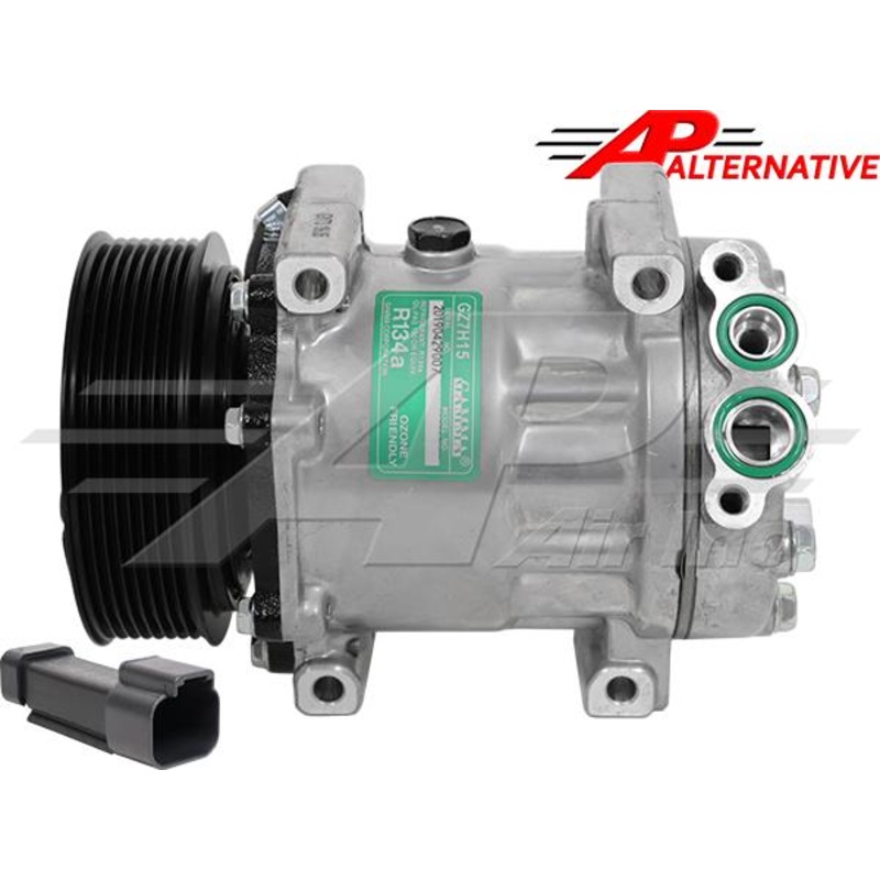 Alternative Sanden Compressor SD7H15 – 120Mm, 8 Groove Clutch, 12V for JCB