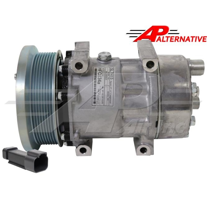 Alternative Sanden Compressor SD7H15 – 132Mm, 8 Groove Clutch 12V for Caterpillar & Claas