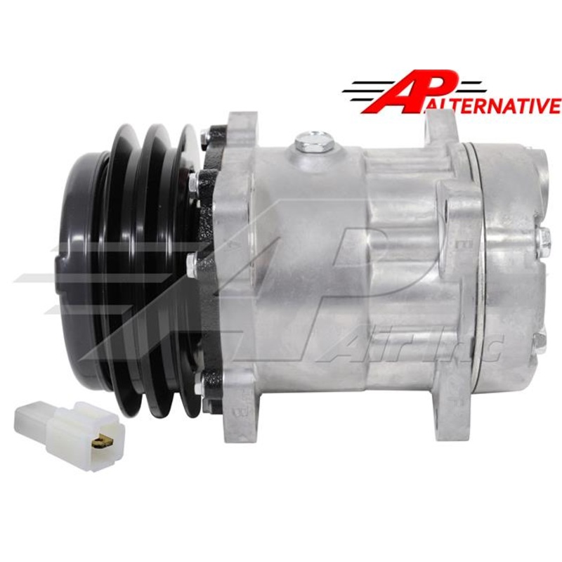 Alternative Sanden Compressor SD7H15 – 140Mm, 2 Groove Clutch, 12V for Massey Ferguson & Agco/Allis