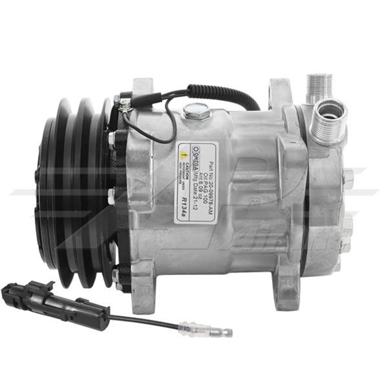 Alternative Sanden SD7H15 – 132Mm, 2 Groove Clutch, 12V for JCB