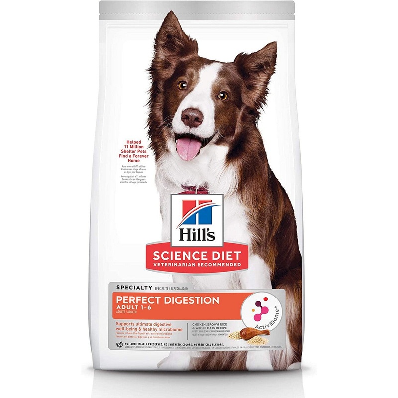 Hill’s Science Diet Adult 1-6 Perfect Digestion Dry Dog Food 22lb